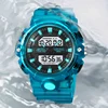 New STRYVE 8028 Men LED Digital Watches White Transparent Fashion Cool Outdoor Sports Watches Shock Waterproof Watch For Men 2