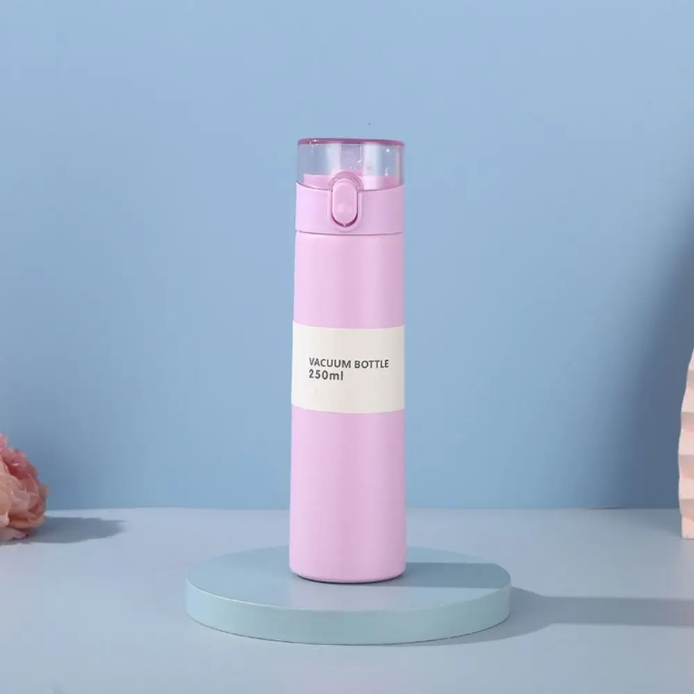 Mini Copo Térmico Portátil à Prova de Vazamento com Bolso de Abertura, Garrafa Térmica Isolada com Palha, Um Botão, Caneca Térmica, 150 ml, 250ml, Fashion 7