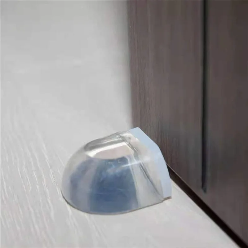 

Door Stopper No Need Punch Self Adhesive Anti-Collision Door Holder Catch Door Stop for Home Office Protect Walls and Furniture