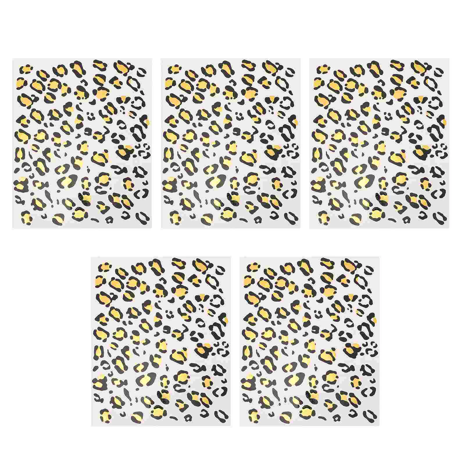 

Leopard Print Temporary Tattoos DIY Decals Halloween Party Costume Tattoos Kit Temporary Tattoos Decor For Women