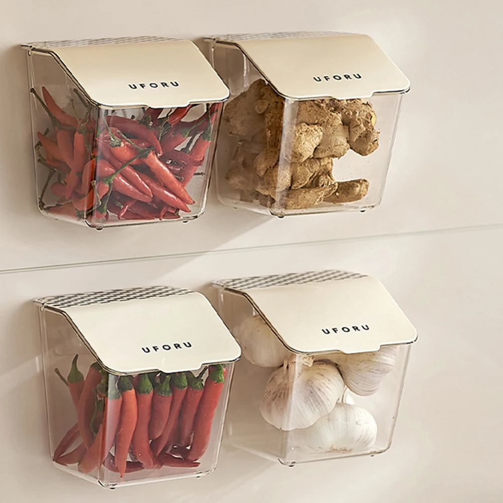 

Punch-Free Onion Storage Box With Lid Large Capacity Organizing Box For Home Kitchen