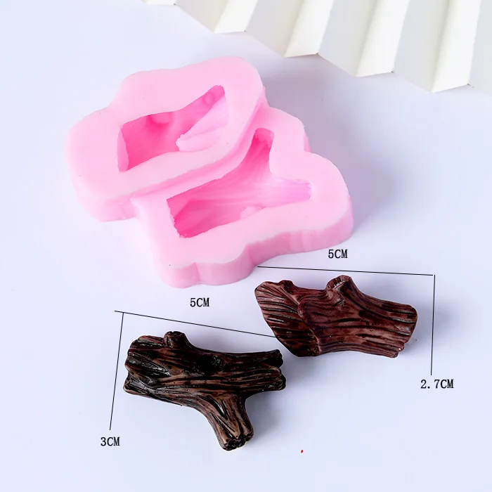 Leaf Stump Silicone Mold – Fondant, Cookie, Cake, Chocolate Mould, DIY Cake Decorating ... - SKU NSBM1157 - UGI Packaging