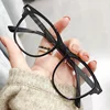 Women's Round Frame Myopia Glasses Vintage Transparent Minus Diopter Glasses Unisex Trend Blue Light Blocking Near Sight Eyewear 5
