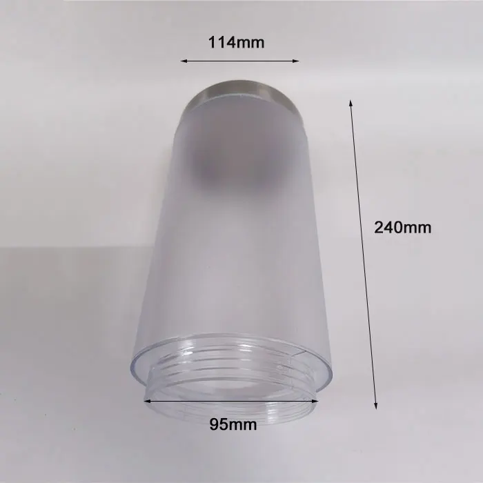 Paralume industriale in acrilico bianco E27 Paralume in plastica di ricambio PP Copri lampadina irregolare E26 per design di illuminazione artistica fai-da-te