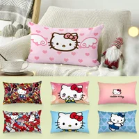 Cartoon cute Hello Kitty Pillow Covers Cartoon Sofa Decorative Home Double-sided Printing Short Plush Cute Cushion Cover 1