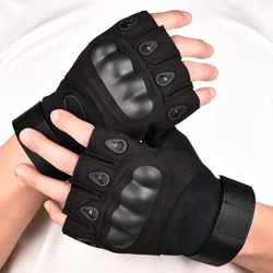 Men Fingerless Gloves Military Tactical Glove Outdoor Climbing Shooting Hunting Cycling Half Finger Non-slip Protective Gloves