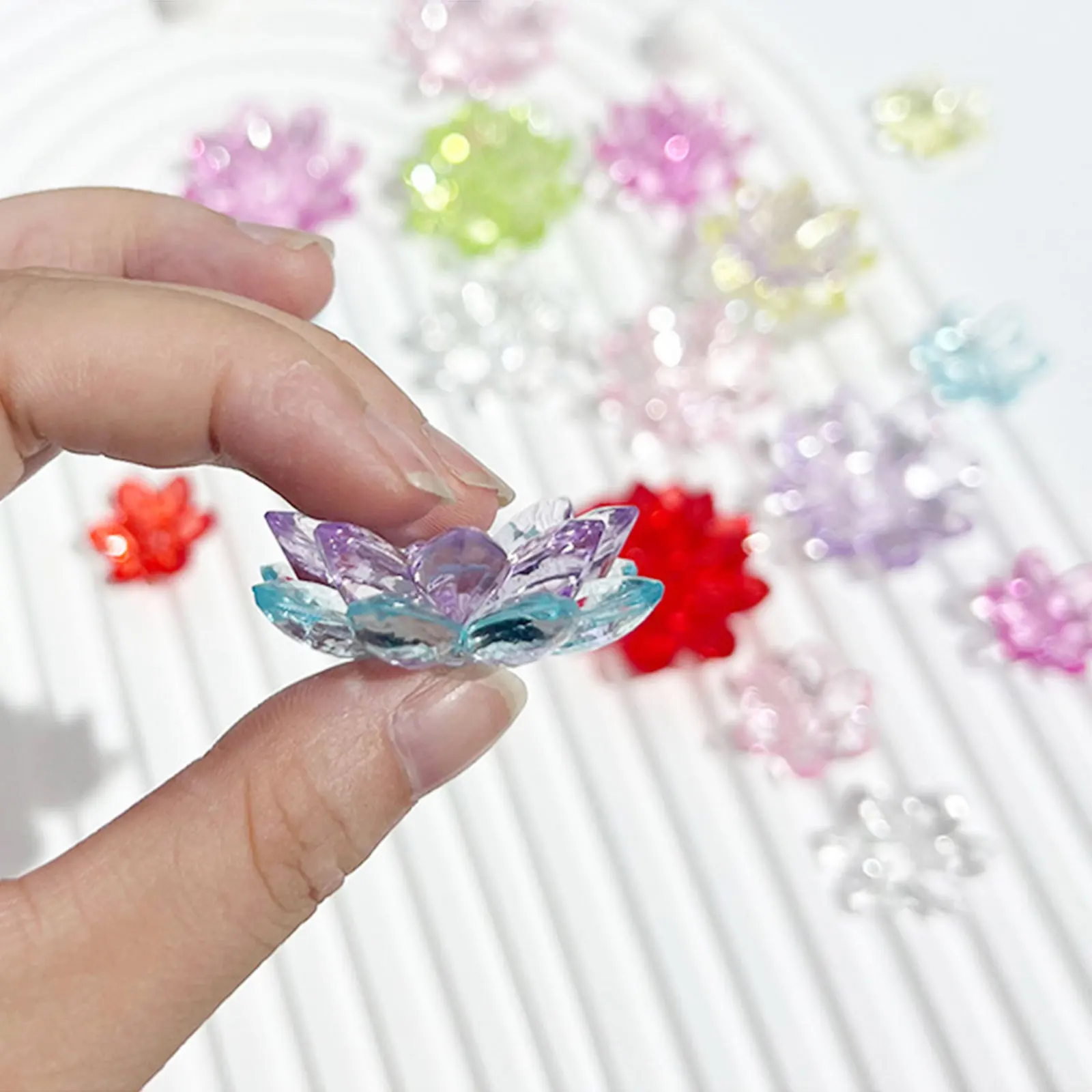 Lot De 300 Perles D'espacement Plaquées En Forme De Fleur Pour La