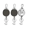 Retractable Lanyard Badge Credit Card Holder Cover Case Badge Reel with Keychain for ID Name Badges Staff Work Pass Card Clip 1
