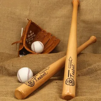 21–29 Inch Solid Wood Baseball Bat – Professional Hardwood Bat for Training & Self-Defense 1