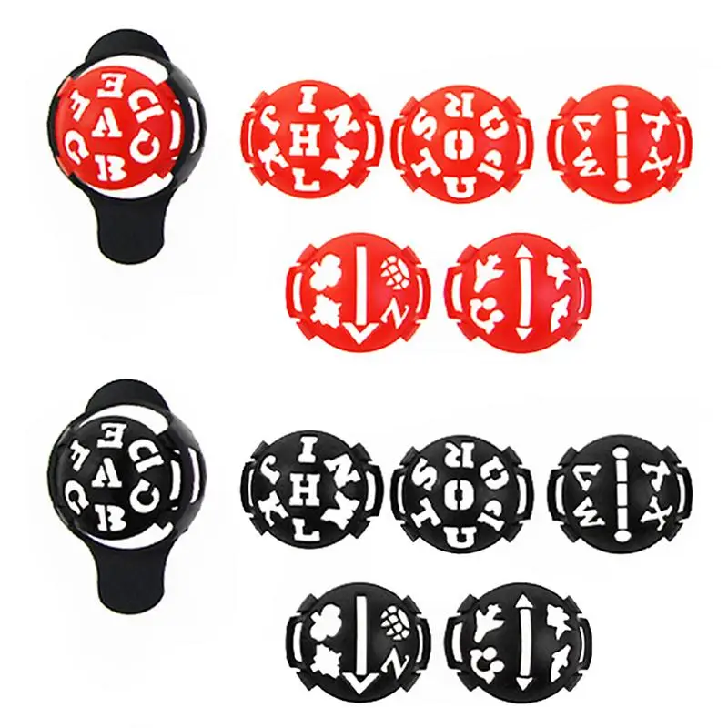 6 In 1 Golf Ball Marker Tool Golf Ball Mark Tool Template Alignment Putter Marking Liner Supplies Accessories