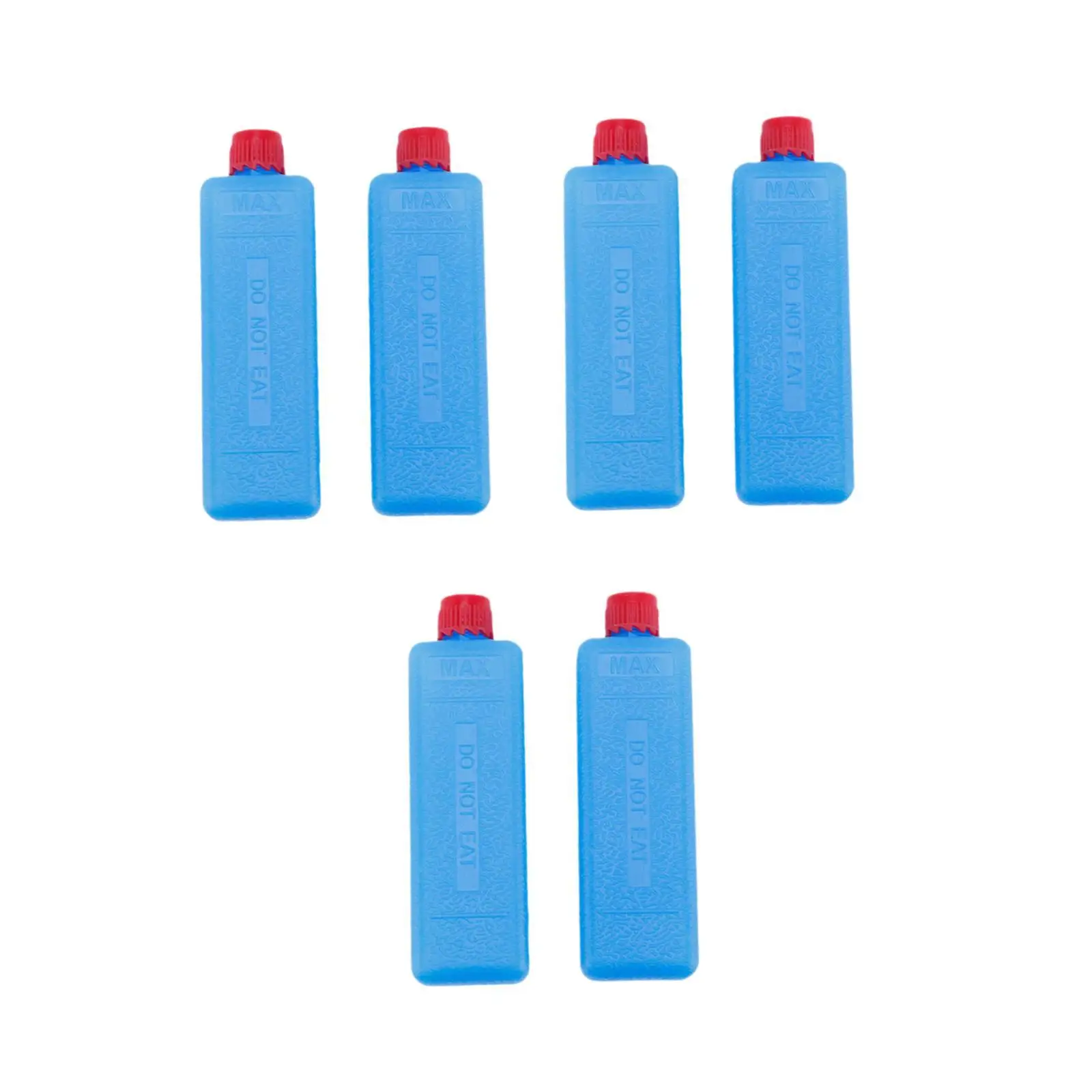 6x Ice Blocks Sturdy PETG for Cool Bag Ice Pack for Beach Picnics Home