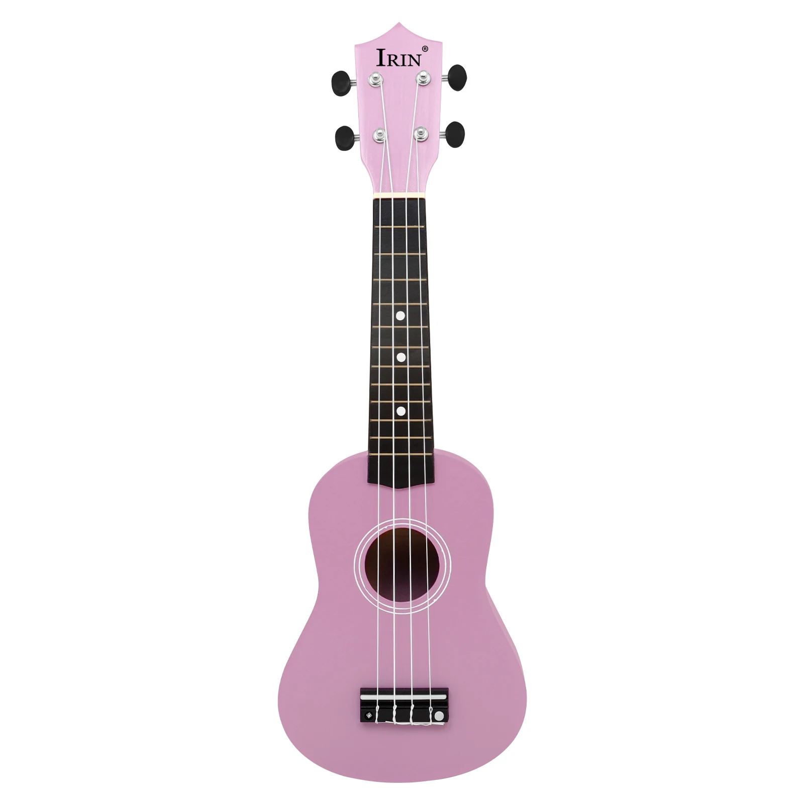 IRIN 21 Inch Ukulele Hawaiian Guitar Soprano Beginner Ukulele 4 String Guitar Musical Gifts Instrument with Kazoo Strap Capo Bag