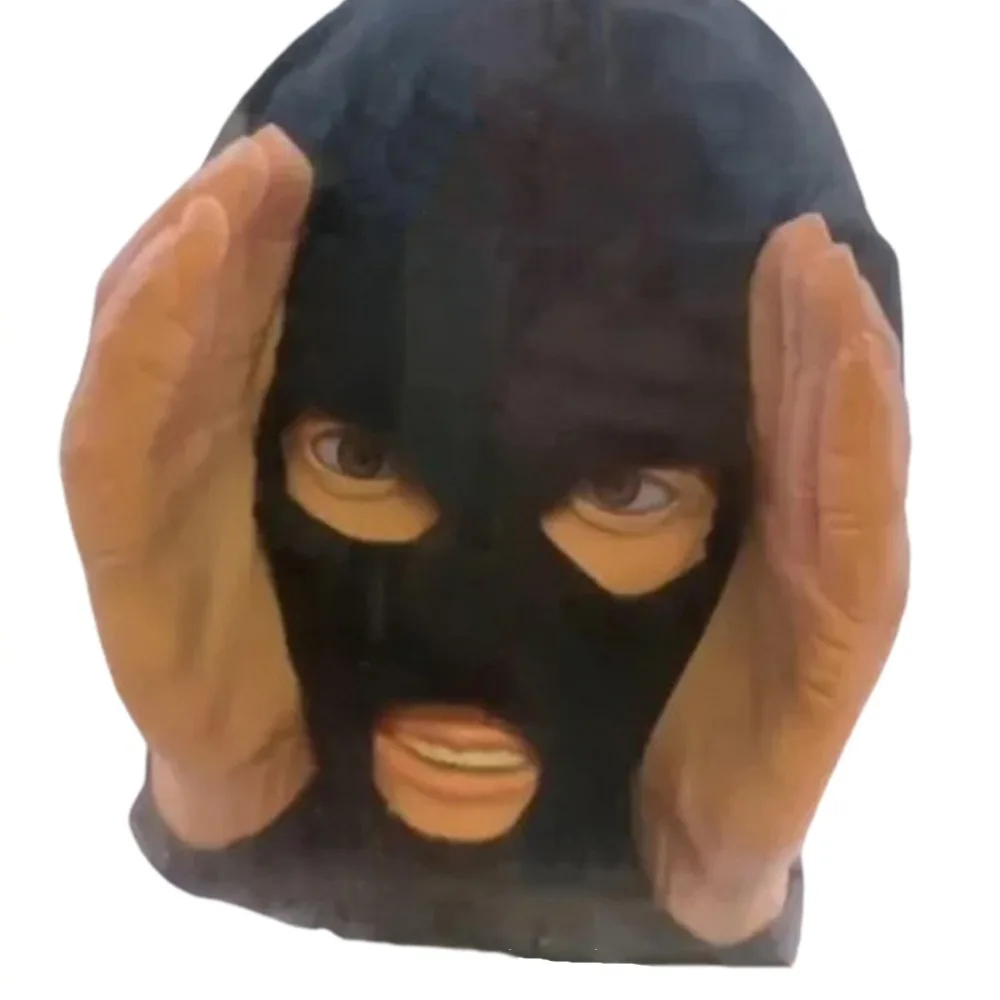 PVC Scary Peeper Freak Sticker Indoor And Outdoor Spooky House Party Scares Clown Sticker Window Hanging Mask