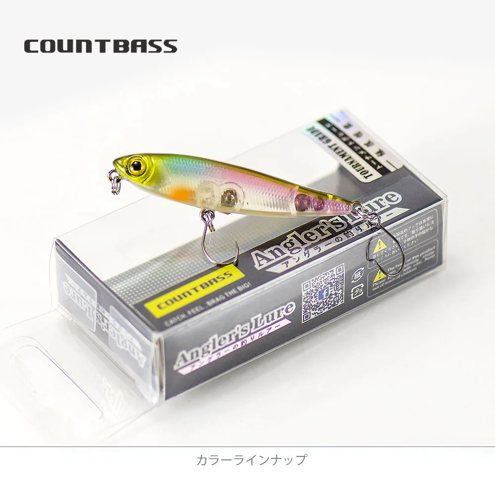 COUNTBASS 48 mm 3,1 g schwimmende Bleistift-Wobbler, Topwater-Angler-Angelköder, Hardbaits für Barsch, Hecht – Detail 24