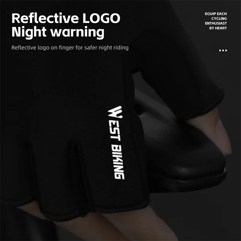 WEST BIKING Road Racing Cycling Gloves High Elastic Breathable Men Women Half Finger Gloves Multicolor Anti-slip Bike Gloves 6
