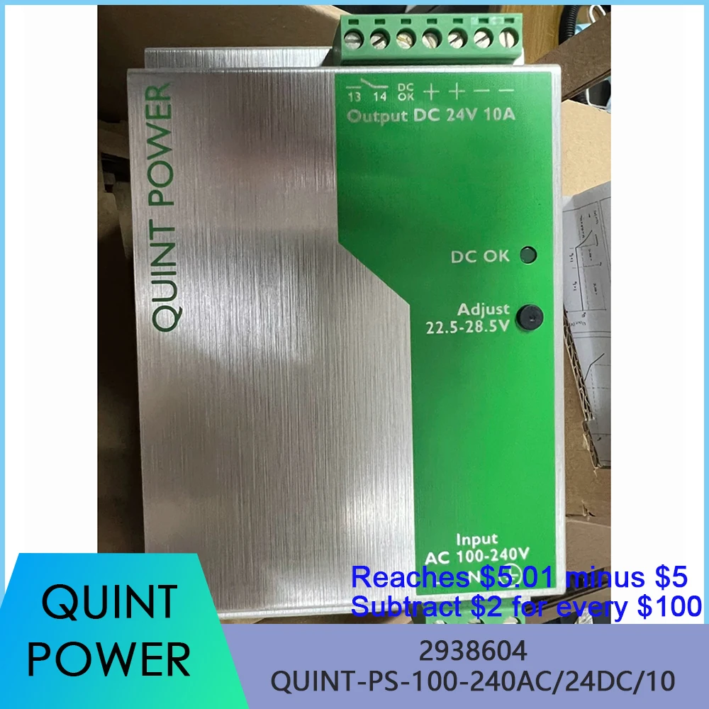2938604 QUINT-PS-100-240AC/24DC/10 QUINT POWER 24VDC/10A For Phoenix Switching Power Supply Fast Ship High Quality 2 2938604 QUINT PS 100 240AC 24DC 10 QUINT POWER 24VDC 10A For Phoenix Switching Power Supply