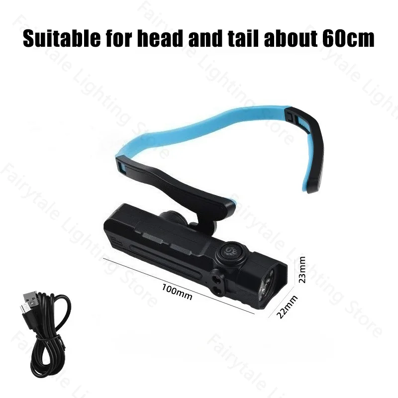 Ear Clip Headlights Waterproof Flashlight with Motion Sensor LED Headlights Suitable for Fishing Hiking Running and Cycling