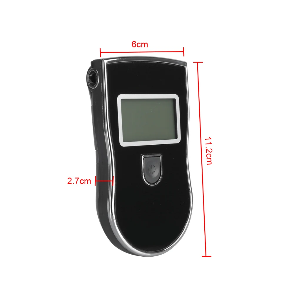 5*Mouthpiece Breathalyzer Breath Alcohol Tester Analyzer Test Tools Detector Digital Car Accessories Motorycle Driver Universal alcohol tester breath alcohol tester