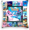 Stitch Cushion Cover Disney Lilo & Stitch Pillowcase Plush Toy Anime Kawaii Pillowcase Home Room Decoration Children Gift 2