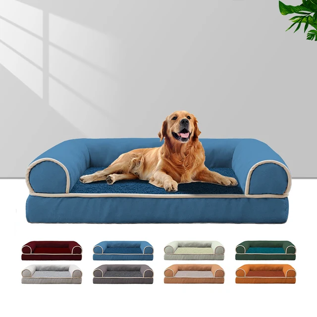 Winter Pet Dog Bed Sofa Deep Sleep Memory Foam Dog Bed Small Medium Large Square Thickened Warm Mat Kennel Dog Products 3