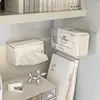 Acrylic Wall-mounted Tissue Box Transparent Paper Towel Storage Box Napkin Paper Box Toilet Punchfree Household Tissue Dispenser 1