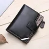 Men's Vertical Short Wallet Zipper Buckle Multi Functional Men's Credit Card Holder Casual Men's Wallet 5