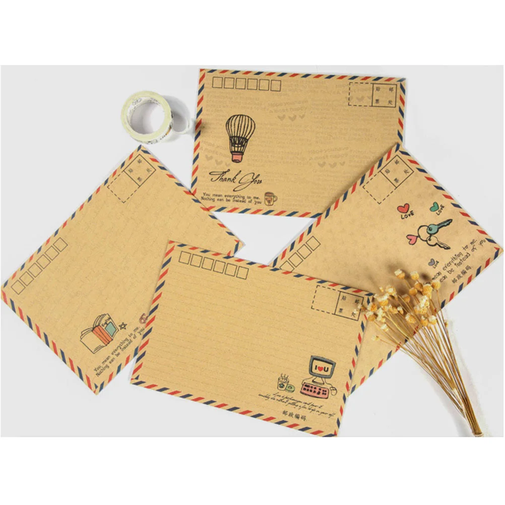 8Pcs Vintage Kraft Classic Envelopes B6 Mini Envelopes Post Photo Letter Gifts Storage Office School Supplies