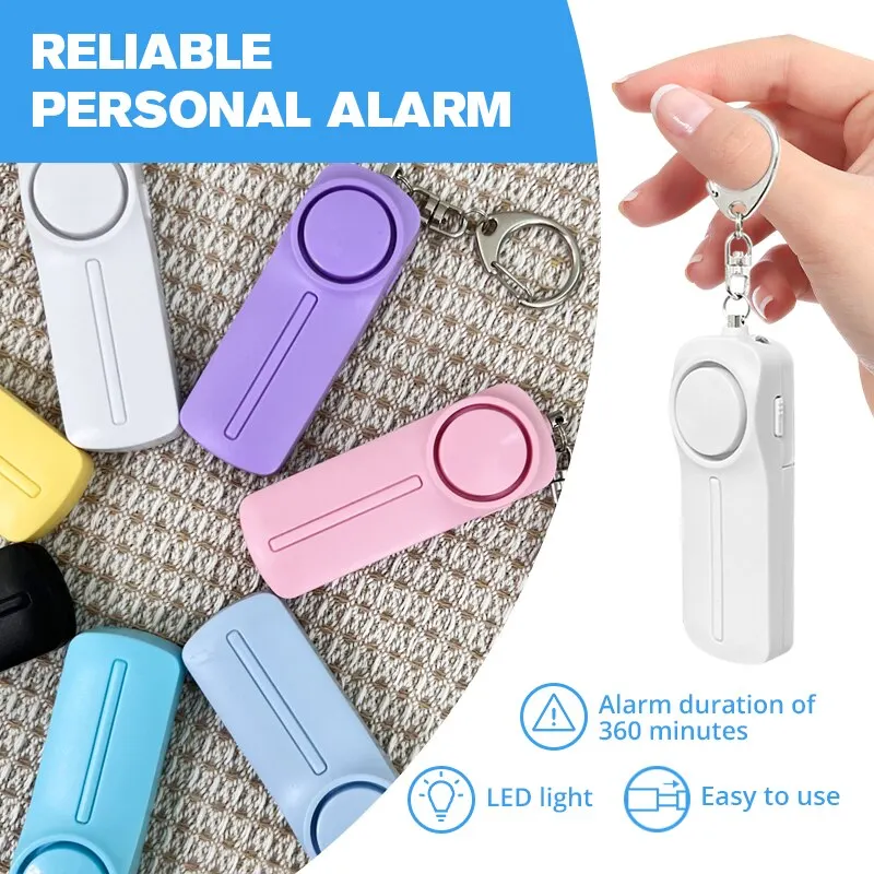 Portable Personal Safety Alarm - 130dB Loud Keychain for Emergency Self-Defense