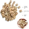 100pcs Wooden Scrabble Tiles Scrabble Letters for Crafts - Making Alphabet Coasters and Crossword Game 1