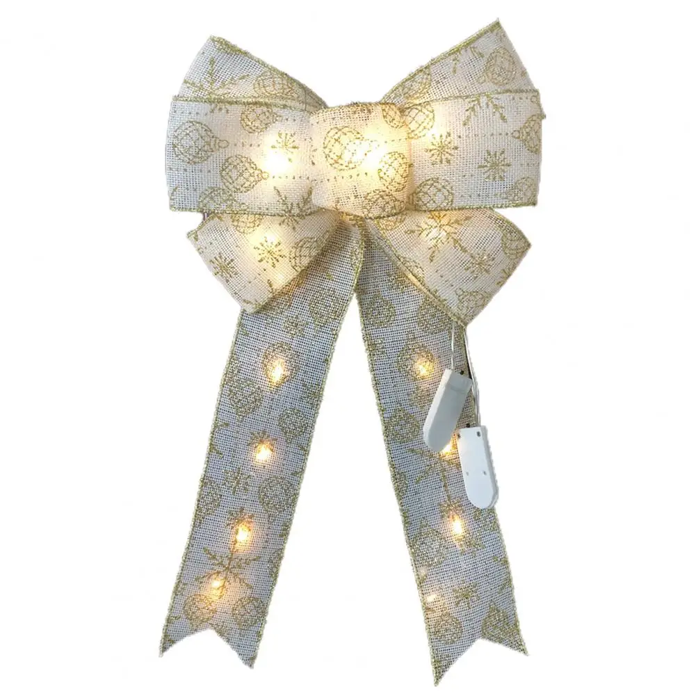 

Практичные украшения с бантом, разноцветные тканевые украшения с бантом, большие рождественские украшения с бантом