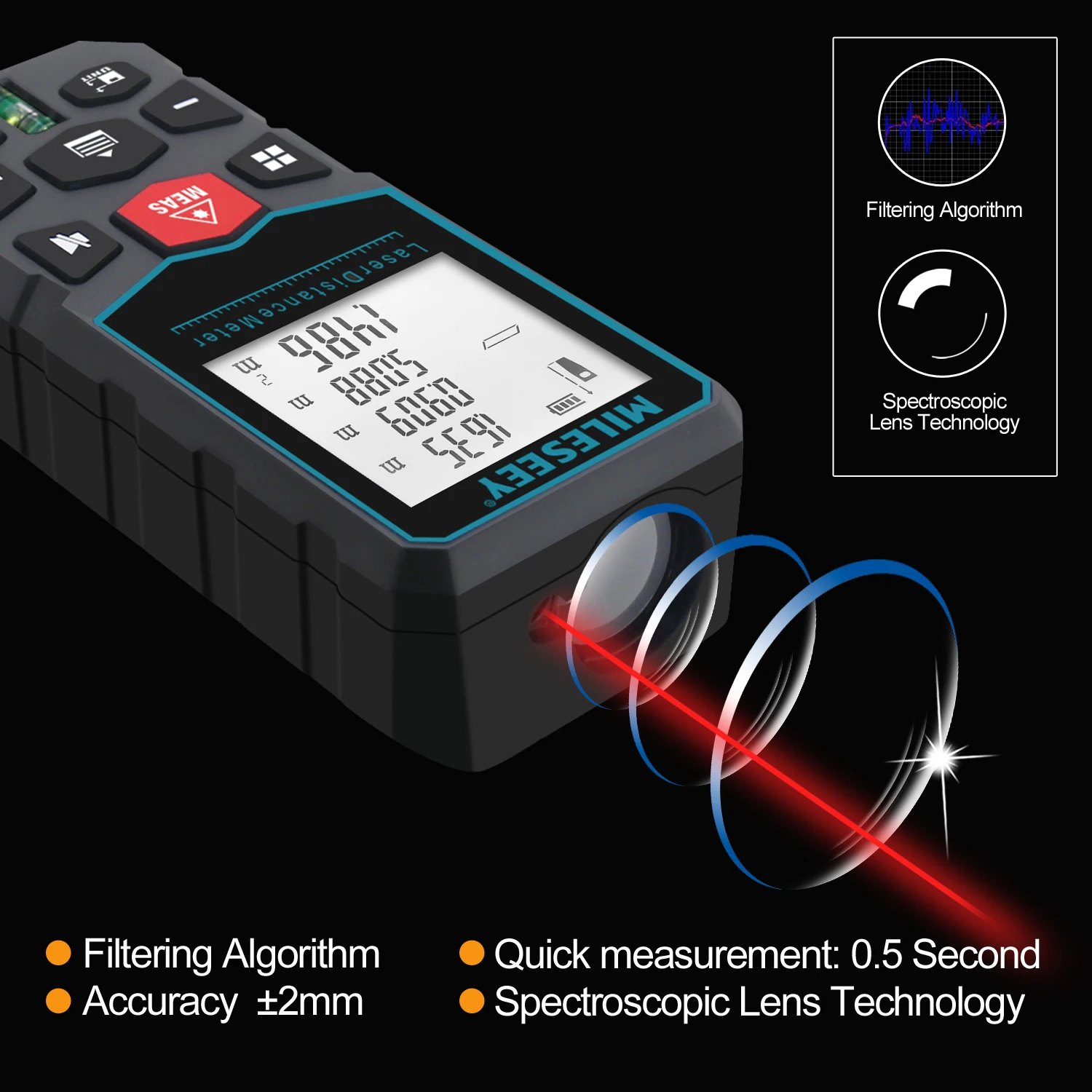 Laser Distance Meter X5 40M 60M 80M 100M High Precision Laser Tape Measure Multiple Measurement Electronic Ruler laser rangefinder distance meter laser tape measure tape measure