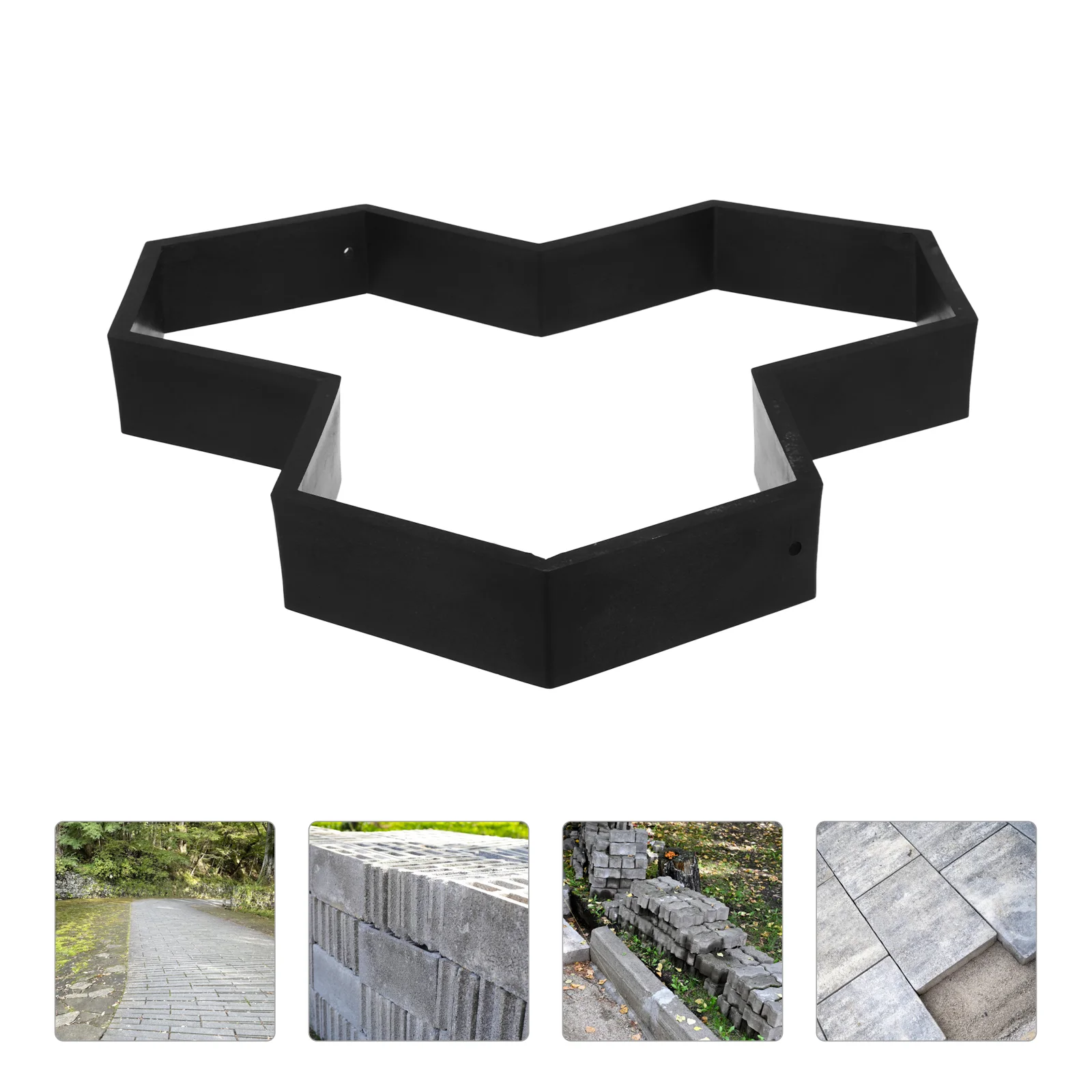 Concrete Mold for Garden Pathway Plastic Paver Stone Road Making Yard Accessory Brick Mold Stepping Walkway Project Concrete
