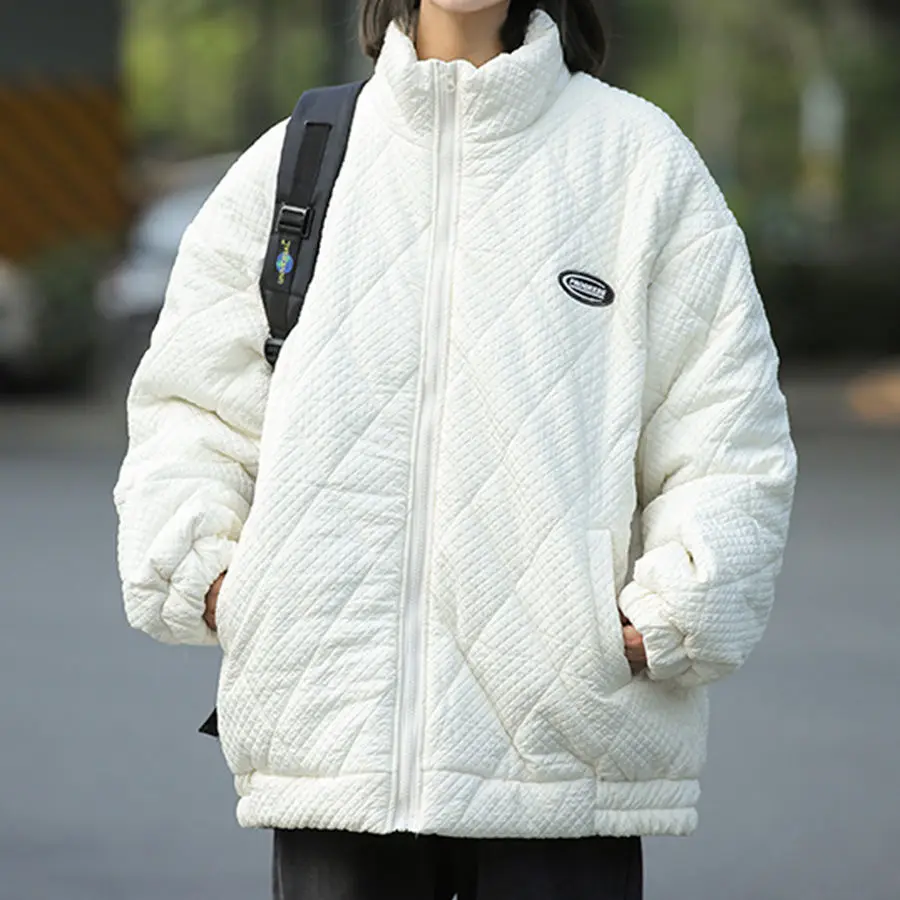 

Women's Cotton Jackets 2023 New in Outerwears Autumn Fashion Warm Vintage Quilted Coats Female Long Sleeve Padded Bomber Jacket