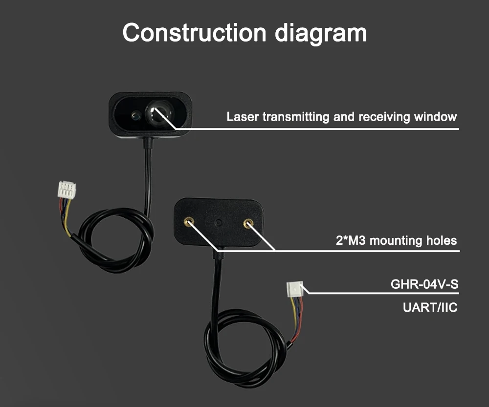 TOFSense-F2 PH Laser Ranging Sensor Radar Module dTOF Anti-glare 40 Meters LiDAR