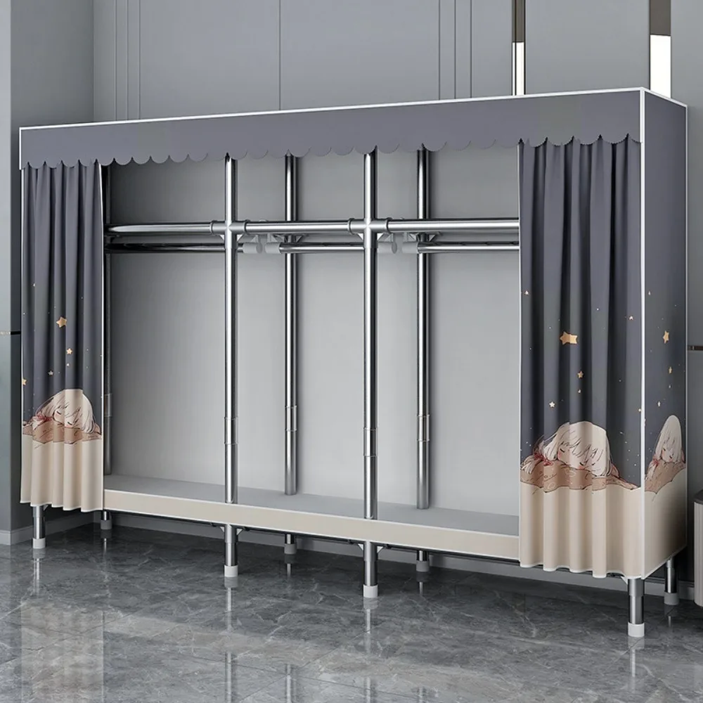 Dustproof Wardrobe Oxford Cloth Waterproof Cupboard Bedroom Clothing Storage Cabinet storage cabinet cloth wardrobe fabric wardrobe Space Saving Organizer