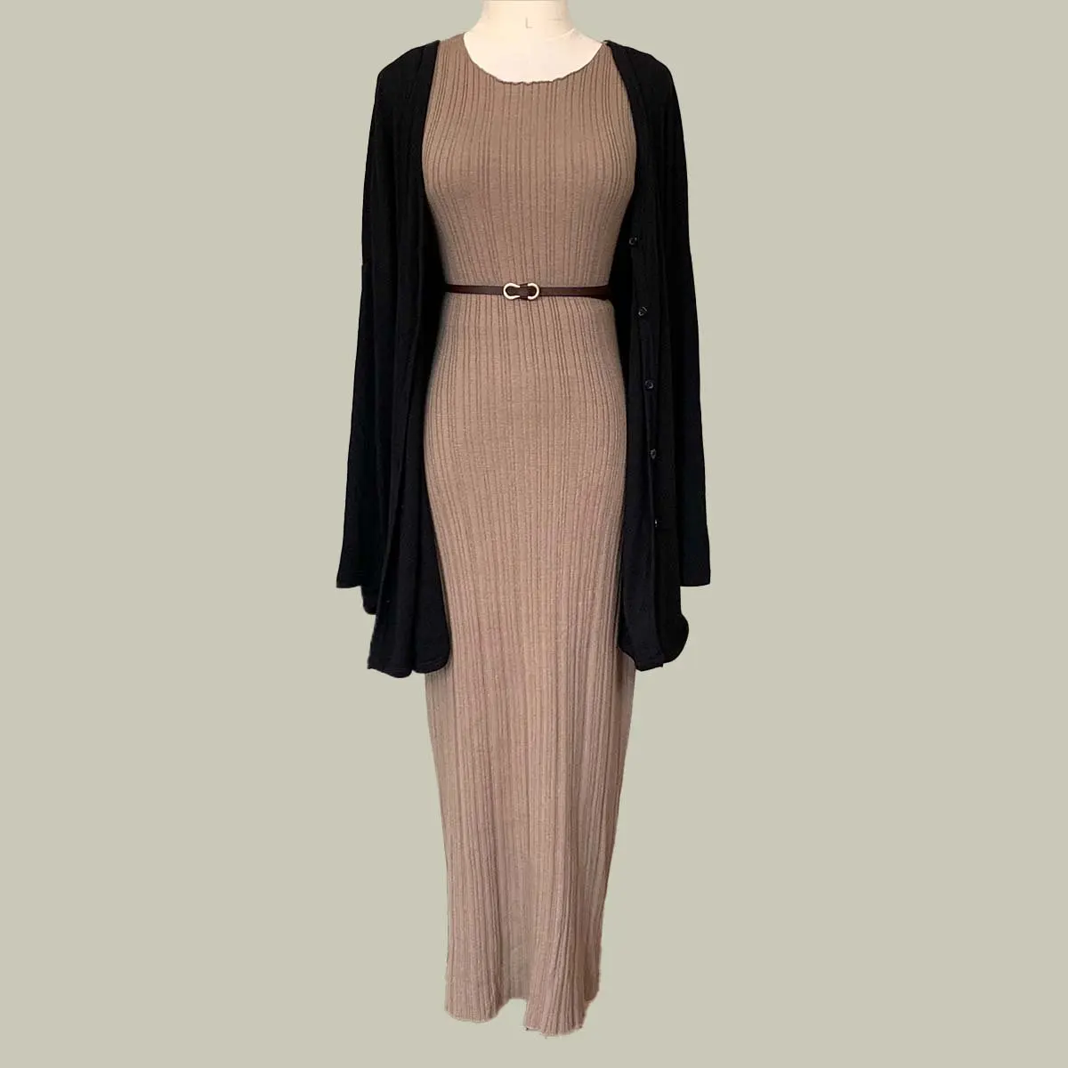 Fashion Women's Belt Simple Metal Buckle hole-free PU Leather Fine 105 Cm Extended Waistband