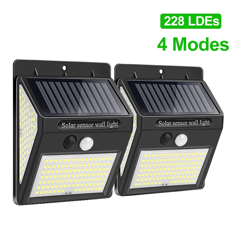 cheap solar lights 144 228 Solar Lamp Outdoor solar light LED Light Outdoor Solar Light with Motion Sensor Light Sunlight for Garden Decoration best outdoor solar lights Solar Lamps