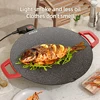 Electric Barbecue Pan for Household Use, Low Smoke and Non Stick Multifunctional Baking Tray for Grilling and Stir Frying Meat 6