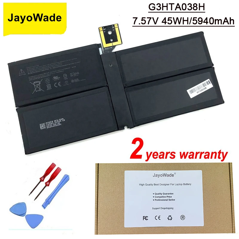 Jayowade Factory New Muslimynm02 Batteria Per Laptop Per Microsoft Surface Pro 5 1796 Series Tablet 7.57V 45Wh 5940Mah Notebook