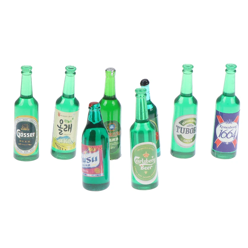 3/5/10Pcs/Lot 1/12 Dollhouse Miniature Mini Simulation Wine Bottle Accessories Decor Furniture Model Toys Children Gifts 2