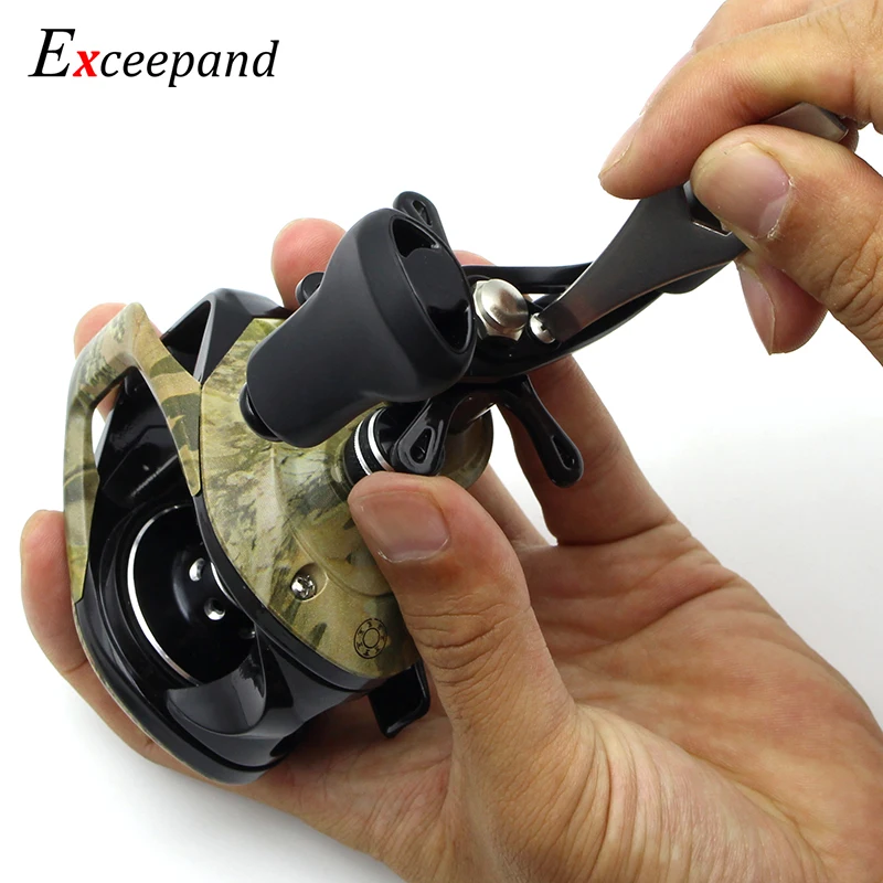 Exceepand-Baitcasting Fishing Reel Handle, M7, M8 Porcas, Chave de Parafuso, Porca Keeper Shaft, Tampa Cap para Abu Garcia, Daiwa, Shimano Reel