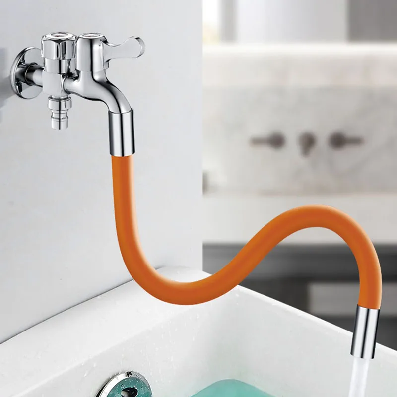 

Faucet Extension Tube International Universal G1/2" Connnetor 360°Rotation Splash-proof Faucet Extender For Kitchen Bathroom