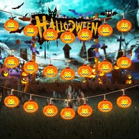 Halloween Lights Battery Operated Decorative Lights Pumpkin Lights For Indoor Outdoor Party 2