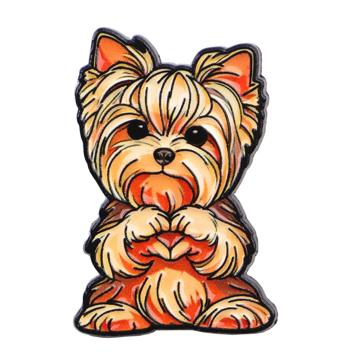 Adorable Cartoon Dog Enamel Pins - Fun Animal Brooches