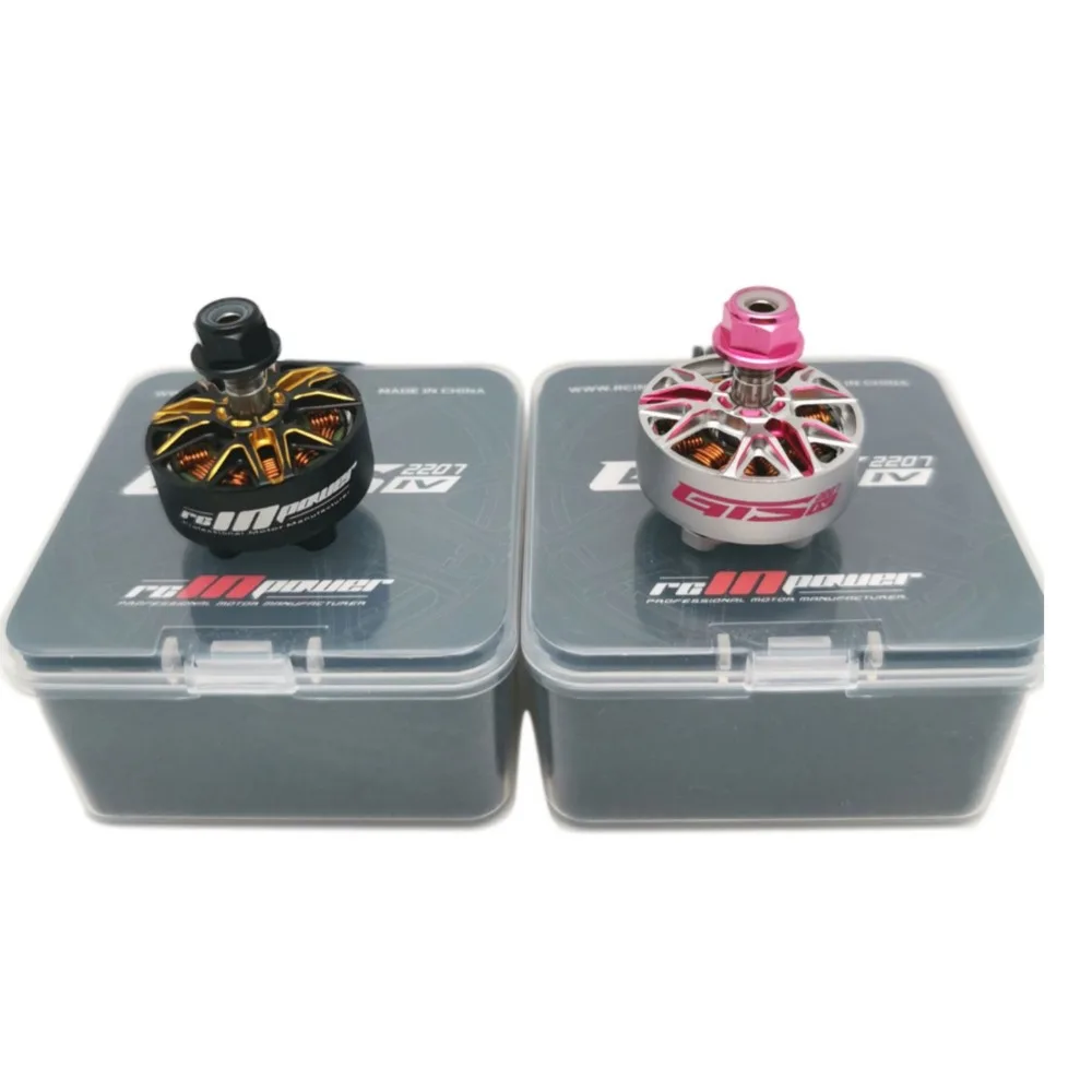 Rcinpower GTS V4 2207 1960KV 5-6S FPV Brushless Motor Compatible with 5inch Propeller for RC FPV Racing Freestyle Drone thumbnail 3