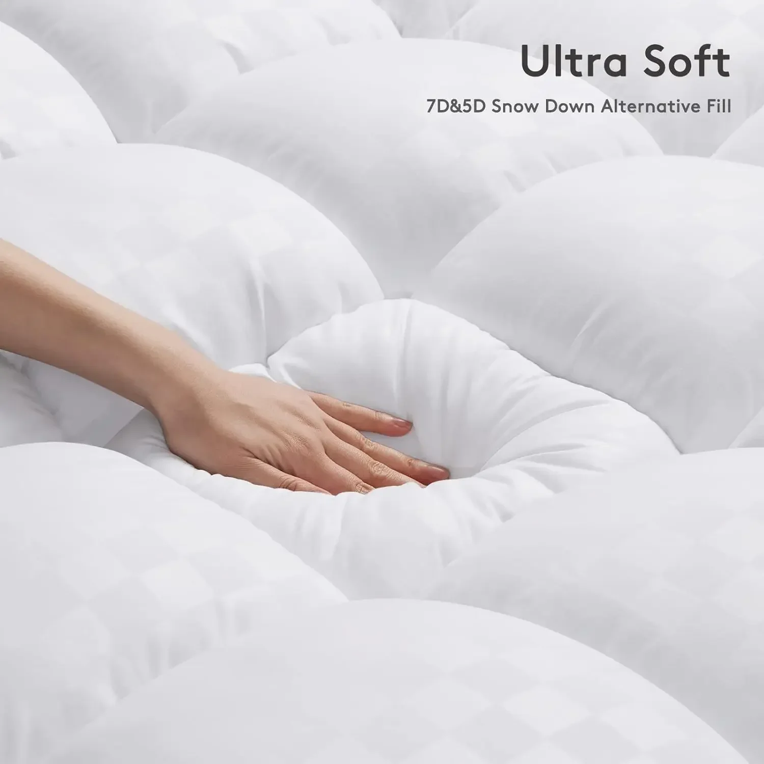 high-qualityMattress Topper ,Extra Thick Mattress Pad Cover for Back Pain,Cooling Mattress Protector with 8-21 Inch Deep Pocketm