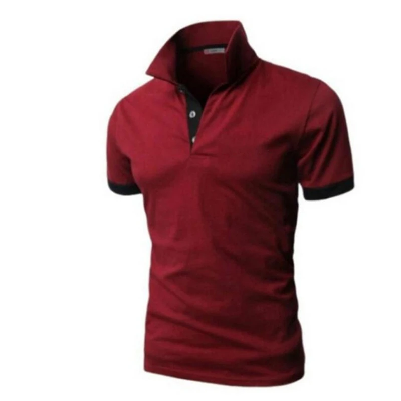 Summer Stretching Männer Shorts Ärm Polo Business Kleeder Männer T-Shirt Mark Poloen_voghion.com
