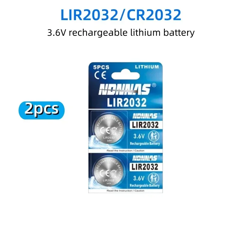 2pcs LIR2032