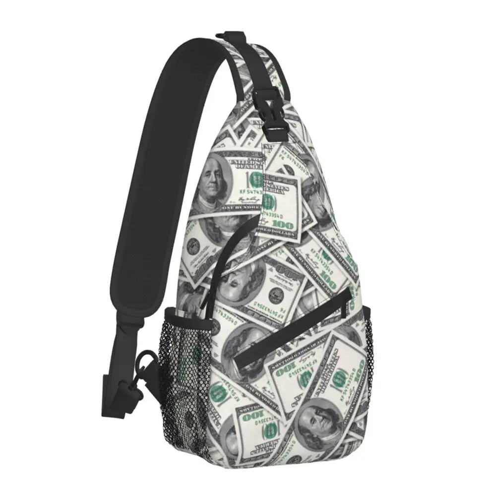 Etcetera M  United States Dollar Banknotes Sling Crossbody Chest Bag Money