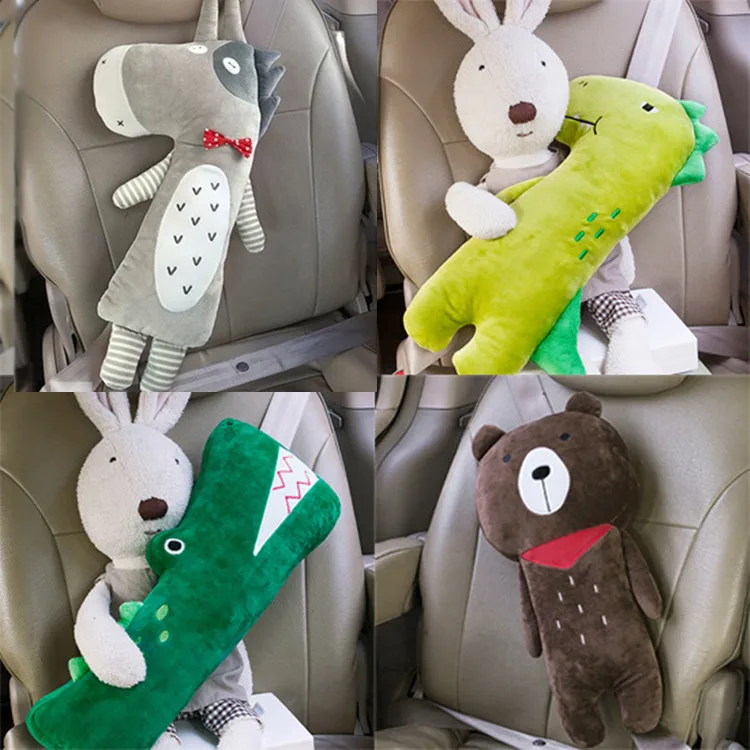 Cute Children Cartoon Korean Version Car Seat Belt Pillow Shoulder Pads Neck Pillow Car Seat Belt Shoulder Pads Seatbelt Cover car pillow seat belt covers seat belt protection seat belt protector car seat belt accessory